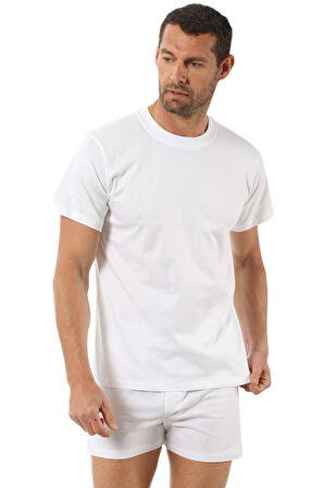 Özkan 0055 Erkek %100 Pamuklu Süprem Esnek Rahat Kapalı Yaka Atlet Fanila