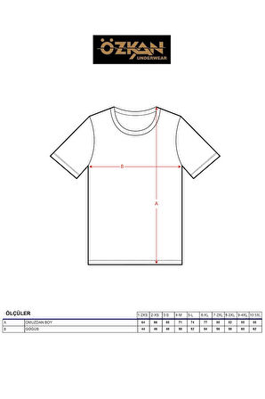 Özkan 0055 Erkek %100 Pamuklu Süprem Esnek Rahat Kapalı Yaka Atlet Fanila