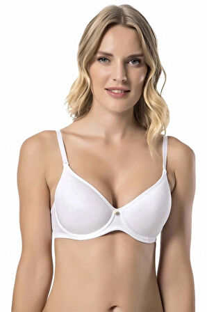 Kadın Beyaz Desteksiz Balenli Sütyen 9405
