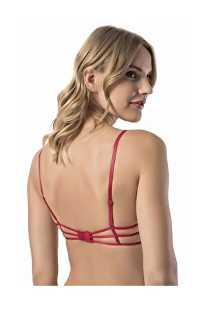 Kadın Pembe Desteksiz Balenli Sütyen 7006