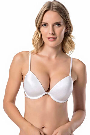 Kadın Kırmızı Taşlı Biyeli Micro Sütyen 7007