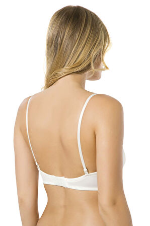 Le Jardin Dantel 7030 Balenli Micro Kaplı Silikonlu Straplez Sütyen