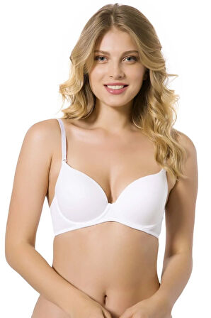 Kadın Ten Micro Kaplı Kulaklı Boş Kap Sütyen 7010