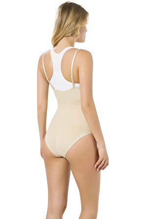 2023 Seamless Göğsü Açık Slip Korse Xxl-ten