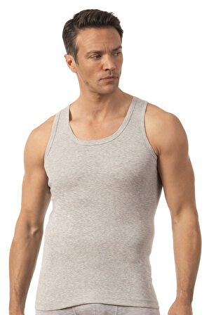 Özkan 0113 Erkek %100 Pamuklu Ribana Esnek Yumuşak Kalın Askılı Atlet