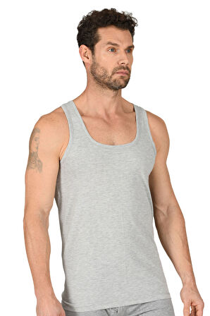 Özkan 11407 Erkek %100 Pamuklu Süprem Esnek Rahat Kalın Askılı Örme Atlet