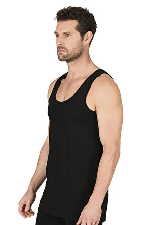 Özkan 11406 Erkek %100 Pamuklu Ribana Esnek Rahat Kalın Askılı Örme Atlet