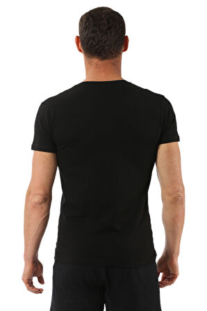 Özkan 0273 Erkek V Yaka Yarım Kol Pamuklu Tişört Fanila 