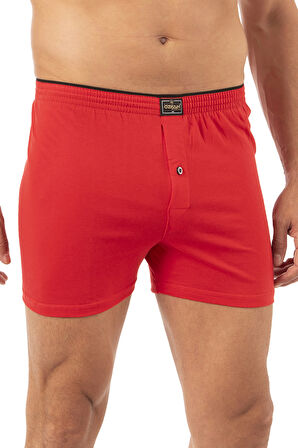 Özkan 0041 Erkek %100 Pamuklu Şardonlu Klasik Rahat Kesim Havlu Bel Süprem Penye Boxer