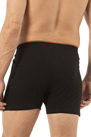 Özkan 0041 Erkek %100 Pamuklu Şardonlu Klasik Rahat Kesim Havlu Bel Süprem Penye Boxer