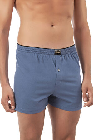 Özkan 0041 Erkek %100 Pamuklu Şardonlu Klasik Rahat Kesim Havlu Bel Süprem Penye Boxer