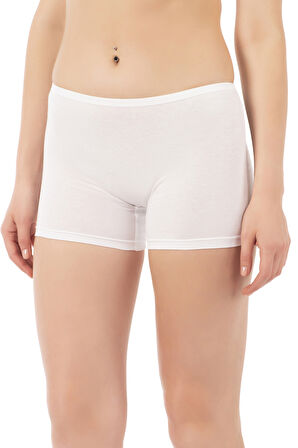 Özkan 0412 Kadın Likralı %95 Pamuklu Süprem Esnek Rahat Boxer Şort Tayt