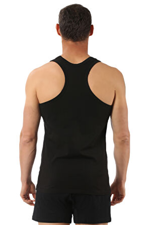 Özkan 0267 Erkek Pamuklu Likralı Süprem Esnek Rahat Sırtı Çapraz Sporcu Rambo Atlet