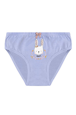 Özkan 41603 5'li Paket Kız Çocuk Karışık Renkli Desenli Pamuklu Yumuşak Slip Külot