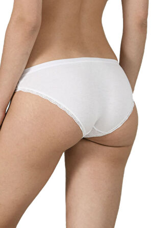 Özkan 25597 3'lü Paket Kadın Modal Pamuklu Dantelli Slip Külot