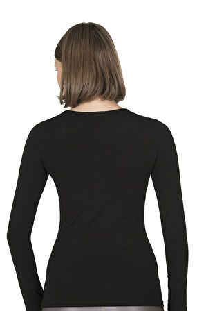 Özkan 26060 Kadın Pamuklu Uzun Kollu Bisiklet Yaka Body