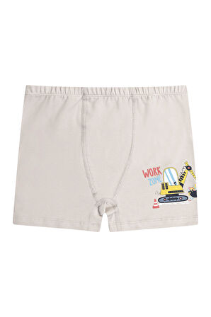 Özkan 31802 5'li Paket Erkek Çocuk Pamuklu Karışık Renkli Desenli Yumuşak Rahat Şort Boxer