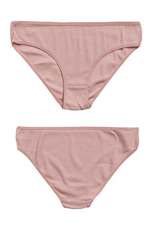 Özkan 26798 7'li Paket Kadın Fitilli Ribana Pamuklu Esnek Rahat Slip Bikini Külot