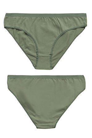 Özkan 26804 7'li Paket Kadın Likralı Pamuklu Esnek Rahat Slip Bikini Külot