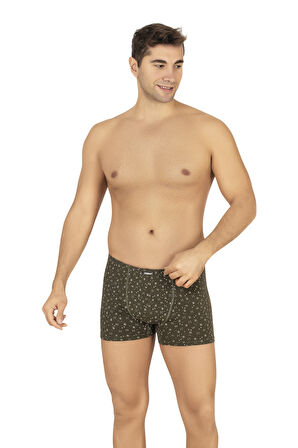 Özkan 11113 5'li Paket Erkek Pamuklu Modal Esnek Yumuşak Desenli Boxer Şort Külot