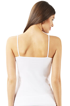 Özkan 23319 Kadın Pamuklu Likralı Süprem Esnek Rahat İnce Askılı Atlet