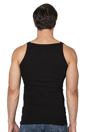 Özkan 11292 Erkek %100 Pamuklu Ribana Kumaş İnce Askılı Geniş Yaka Atlet Esnek Yumuşak