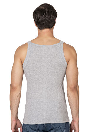 Özkan 11292 Erkek %100 Pamuklu Ribana Kumaş İnce Askılı Geniş Yaka Atlet Esnek Yumuşak