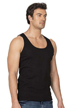 Özkan 12423 Erkek %97 Pamuklu Kaşkorse Fitilli Kalın Askılı Penye Atlet Esnek Yumuşak