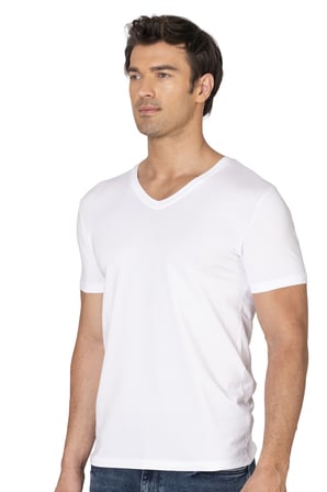 Özkan 10273 Erkek %95 Pamuklu Likralı Esnek Rahat V Yaka Kısa Kollu T-Shirt Atlet Fanila
