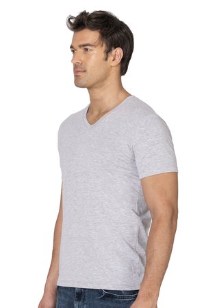 Özkan 10273 Erkek %95 Pamuklu Likralı Esnek Rahat V Yaka Kısa Kollu T-Shirt Atlet Fanila