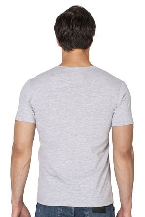 Özkan 10273 Erkek %95 Pamuklu Likralı Esnek Rahat V Yaka Kısa Kollu T-Shirt Atlet Fanila
