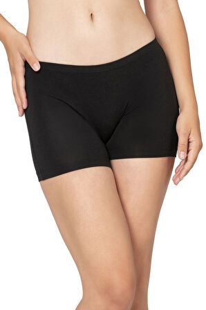 Özkan 27782 Kadın Premium Kumaş Modal Pamuklu Esnek Rahat Mini Boxer Şort Tayt