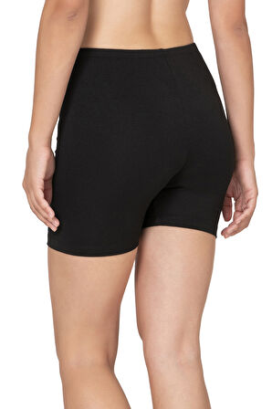 Özkan 27781 Kadın Premium Kumaş Modal Pamuklu Esnek Rahat Ara Boy Diz Üstü Kısa Tayt Şort Boxer