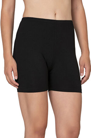 Özkan 27781 Kadın Premium Kumaş Modal Pamuklu Esnek Rahat Ara Boy Diz Üstü Kısa Tayt Şort Boxer