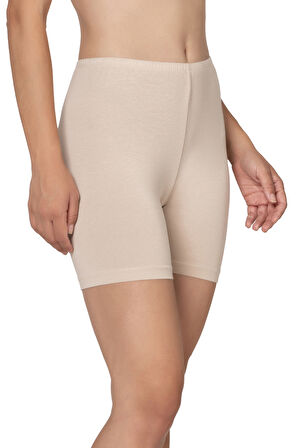 Özkan 27781 Kadın Premium Kumaş Modal Pamuklu Esnek Rahat Ara Boy Diz Üstü Kısa Tayt Şort Boxer