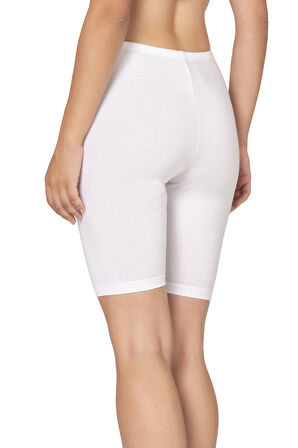 Özkan 27780 Kadın Premium Kumaş Modal Pamuklu Esnek Rahat Diz Üstü Toparlayıcı Yüksek Bel Kısa Tayt