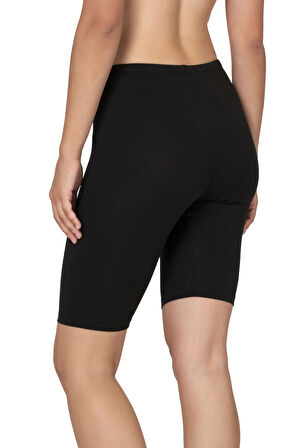 Özkan 27780 Kadın Premium Kumaş Modal Pamuklu Esnek Rahat Diz Üstü Toparlayıcı Yüksek Bel Kısa Tayt