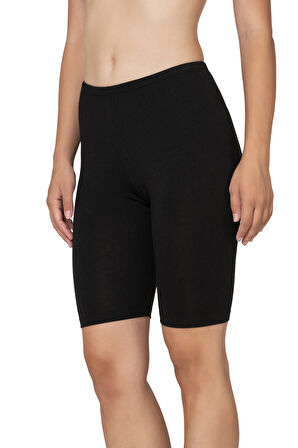 Özkan 27780 Kadın Premium Kumaş Modal Pamuklu Esnek Rahat Diz Üstü Toparlayıcı Yüksek Bel Kısa Tayt