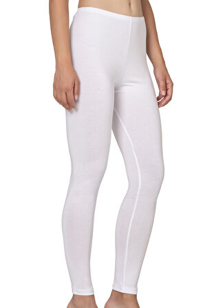 Özkan 27779 Kadın Premium Kumaş Modal Pamuklu Uzun Tayt Esnek Rahat Yumuşak