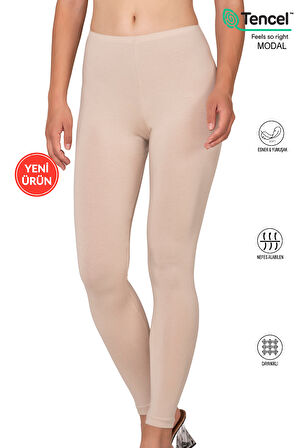 Özkan 27779 Kadın Premium Kumaş Modal Pamuklu Uzun Tayt Esnek Rahat Yumuşak