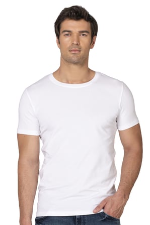 Özkan 10265 Erkek %95 Pamuklu Likralı Esnek Rahat Kapalı Yaka Kısa Kollu T-Shirt Atlet Fanila
