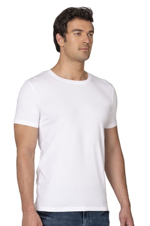 Özkan 10265 Erkek %95 Pamuklu Likralı Esnek Rahat Kapalı Yaka Kısa Kollu T-Shirt Atlet Fanila