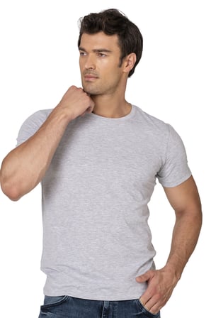 Özkan 10265 Erkek %95 Pamuklu Likralı Esnek Rahat Kapalı Yaka Kısa Kollu T-Shirt Atlet Fanila