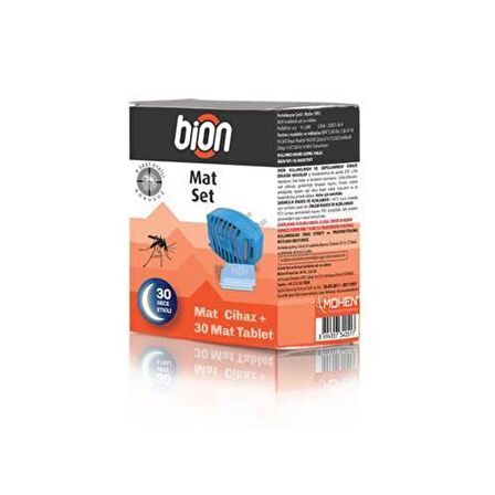 Dual Bion Mat Cihaz + 30 Adet Mat Tablet