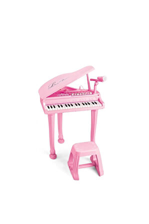 Vardem 37 Tuş Büyük Piyano MP3 Ve Mikrofonlu Pembe ( BAO-1403 )