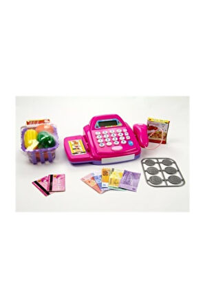 Kut Işıklı Muzikli Pembe Yazar Kasa 66049