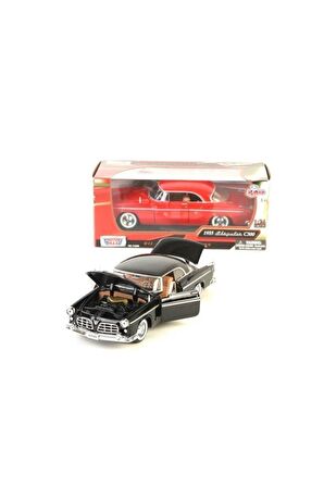 Metal Motormax 1955 Chrysler C300 1:24 Kırmızı