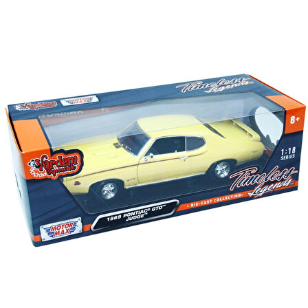 Motormax 1:18 1969 Pontiac GTO Judge Model Araba