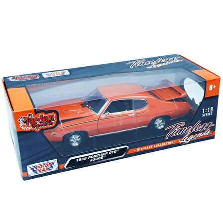 Motormax 1:18 1969 Pontiac GTO Judge Model Araba