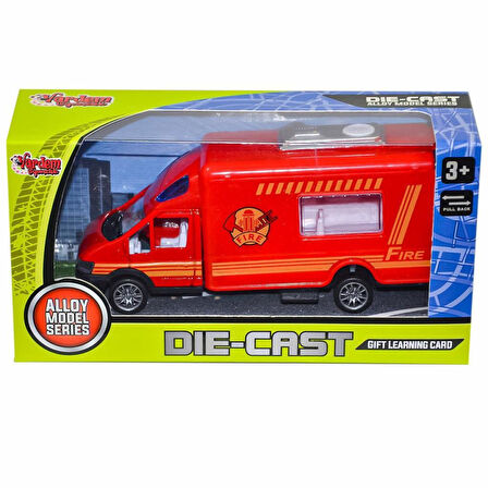 XFD889-289 Kutulu Çek Bırak Die-Cast Kurtarma Aracı- İTFAİYE ARABASI